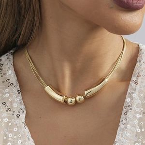 Choker Kreative Retro Kugel Perle Halskette Für Frauen Nische Vielseitige Damen Geburtstag Party Geschenk Schmuck Großhandel Direkt Verkäufe