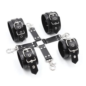 High Quality Female Gothic Punk Corset Erotic Bondage Leather Harness Leg Garters Belt Strap with Metal Buckle for Men Women 240126