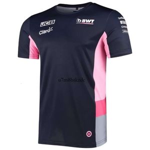 F1 T-shirt F1 2024 Summer Mens T-shirt Casual Sports Breattable Kort ärm Snabbtorkning AF1 437