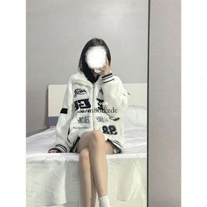 F1 Jacket 2024 New Trend Women's Racing Wear Thin Rabbit Fur Coat, Men and Women Loose Winter Couple Plush Thick Jacket AF1 718