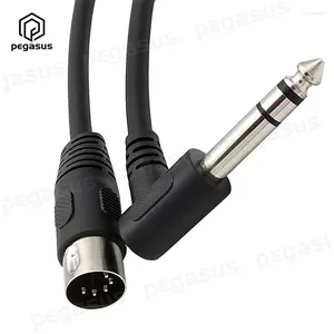 DIN 5pin samiec do Monoprice 6,35 mm (1/4 cala) TRS stereo audio kabel 0,2 m