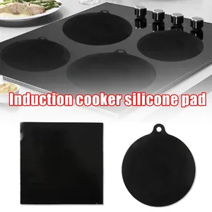 Bordmattor Induktion Cooktop Mat Protector Nonslip Silikon Värmeisolering Pad Cook Top Cover Återanvändbar SEC88