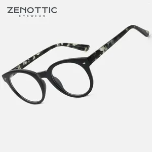 Sunglasses Frames ZENOTTIC 2024 Arrivals Round Optical Glasses Frame For Unisex Retro Eyeglasses PAM041