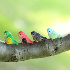 Decorazioni da giardino Uova di nido di uccelli in resina Giocattolo Fata in miniatura Uccelli adorabili Figurine Micro paesaggio di Pasqua Ornamento Piccoli decori Piccoli
