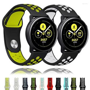 Watch Bands 20mm/22mm Silicone Band For Samsung Galaxy 4 Classic/42mm/46mm/Gear S3/Active 2 Bracelet Huawei GT2 /2/2E/Pro Strap