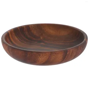 Dinnerware Sets Acacia Wood Bowls And Plates Rustic Serving Tray Wooden Fruit Crafts Salad Japanese-style