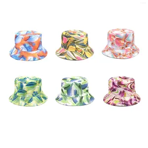 Wide Brim Hats Mixed Colored Round Hat Plaid Cloth For Men And Women Mountaineering Outdoor Fisherman Sunvisor Double