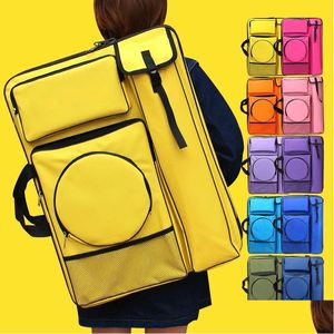 Painting Supplies Solid Color Art Bag Backpack A2 Ding Board Waterproof Large Artist Bags Drop Delivery Home Garden Arts Crafts Dhr20