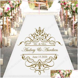 Wallpapers Personalisierte Braut Bräutigam Name und Datum Hochzeit Tanzfläche Aufkleber Vinyl Party Dekoration Mitte des Aufklebers 4496 Drop Delive DHSGY