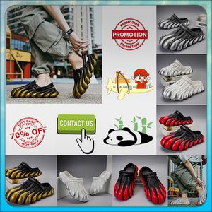 Slippers Designer Plate Platform عرضية نصف شريحة الصيف للرجال نساء Graffiti Bone White Slides Slides anti slip Wear Memory Soft 48