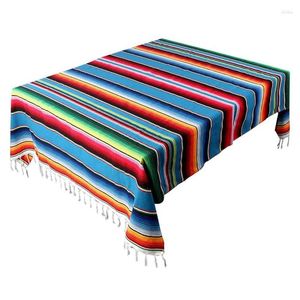 Filtar mexikanska filt sarape picknick matta kast bordduk stång för yogaparti