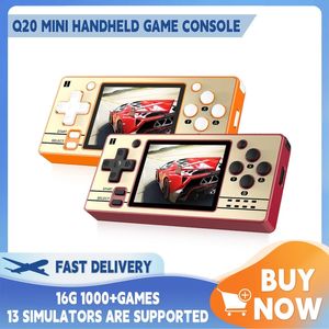 Powkiddy Q20 Mini Oyun Konsolu Açık Kaynak Handheld Consoles 2.4inch OCA FILE FIT IPS ekran Oyun Oyuncuları PS/GBA/SFC/NES vb. İçin 240124