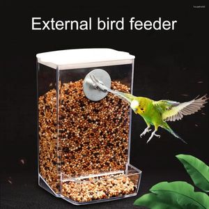 Andere Vogelbedarf Feeder mit staubdichtem Deckel Box Automatische Anti-Auslauf-Halterung Wellensittich Nymphensittich Conure Futterspender Haustier