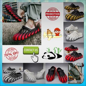 Plattform tofflor Half Pack Casual Designer Summer Sliders Män Kvinnor Graffiti Sandaler Sandaler Anti Slip Wear Resistant Memory Soft Thick CHDION SL 77