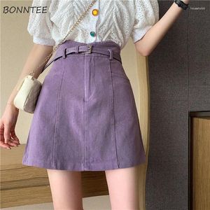Skirts Women All-match Trendy Ins Korean Style Leisure Ladies High-waist Chic Summer Streetwear Solid Mini Ulzzang Colorful Slim