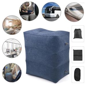 Interior Accessories Three Layer Mat Inflatable Mattress Air Foot Rest Pillow Long Distance Car Plane High Speed Rail Teavel For Kids Sleep