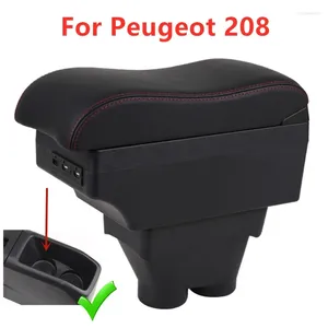 Accessori interni per box bracciolo Peugeot 208 2012-2024 Modifica portaoggetti centrale per auto