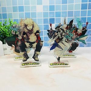 Chaveiros Anime My Hero Academia Cosplay Stand Acrílico Figura Midoriya Izuku Todoroki So Model Desk Decor Coleção Fãs Presente