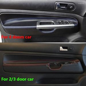 Interior Accessories 4pcs 2/3/4 Doors Car Microfiber Leather Door Handle Panel Cover Trim For VW Golf 4 MK4 Jetta Bora 1998 - 2005