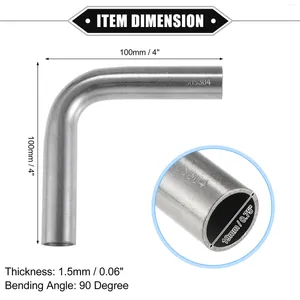 Uxcell Bend Elbow Pipe Tube 19mm 22mm 25mm 32mm 38mm 45mm OD 100mm Leg Length 90 Degree Car DIY Exhaust Air Intake