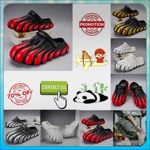 Slippers Pack Summer Half Platform Casual Sliders Men Women Graffiti Bone White Slides Anti Slip Wear Resistant Memory Soft Thick Cushion Sl 92