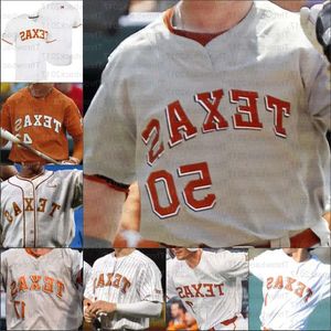 NCAA 2024 Texas Longhorns College Baseball Jerseys Brandon Belt Roger Clemens Ty Madden Trey Faltine Tanner Witt Ivan Melendez Pete Han High