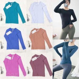 Align Lu Lu Yoga Jogging Camiseta Manga Longa Mulher Camisetas Atléticas Stretch Musculação Top Apertado Fitness Swiftly Tech Sports Camiseta Swi T-s