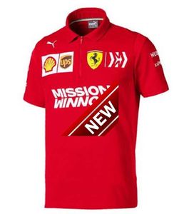 Camiseta de corrida meia polo casual solta mangas curtas vermelho flip colarinho velocidade gota uniforme da equipe
