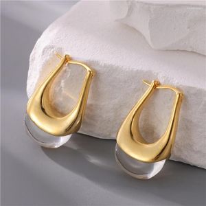 Hoop Earrings European Trend Copper Metal Retro Design Sense For Women Fashion Unusual Jewelry Gifts Girls