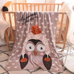 Blankets Sofa Warm Children Nap Cartoon Pattern Plush Thick Ultra Flannel Fleece Throw Blanket For Kids