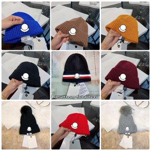 Designer de moda chapéu de malha boné de malha gorro crânio bonés homem masculino e mulher marca gorro de alta qualidade xadrez outono e inverno lã quente chapéu de malha 1:1 artesanato