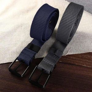 Cinture Accessori per cinture da gioventù vuote retrò alla moda Fibbia ad ardiglione in lega Cinturino in nylon coreano Cintura da uomo in tela