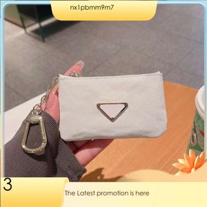 Classic Like P Keychains Luxury Designer The Same Style Card Bag Men's And Women's Mini Metal Inverted Triangle Big Brand Coin Purse 362