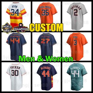 27 Maglia Jose Altuve 44 Yordan Alvarez Baseball 3 Jeremy Pena Alex Bregman Kyle Tucker Nolan Ryan Jose Abreu Houstons Craig Biggio Justin Verlander Astros Josh Hader