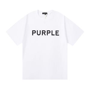дизайнерские футболки фиолетовые с коротким рукавом модный бренд всплеск чернил графика футболка короткая рубашка с принтом мужская хлопчатобумажная повседневная хип-хоп уличная одежда евро размер фиолетовые