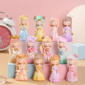 Dekorativa figurer Original Girly tolv konstellation harts ornament Miniatyr figurkaraktär bakkaka dekoration hem sovrum