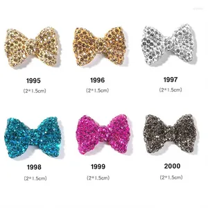 Nail Art Decorations 3D Bow Bows Tie Design For Rhinestone Alloy Decor Nails Decoration Women Girls