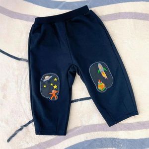 Pantolon Joyccin Çocuk Boys Rahat Pantolon Sonbahar Roket Baskı Moda Kız Giyim