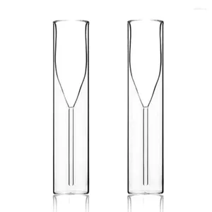 Wine Glasses 2pcs Double Wall Champagne Flute Bubble Cups Cocktails Wedding