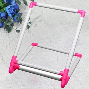 الفنون والحرف مربعة موقف خياطة اللحف Bracket Cross Hoop 30x25cm أدوات تطريز التطريز