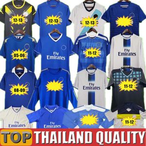 CFC retro camisas de futebol HASSELBAINK COLE LAMPARD ZOLA ROBBEN TORRES HAZARD 94 95 96 97 98 99 01 03 05 06 07 08 11 12 13 14 15 16 17 camisa de futebol vintage uniforme de manga comprida