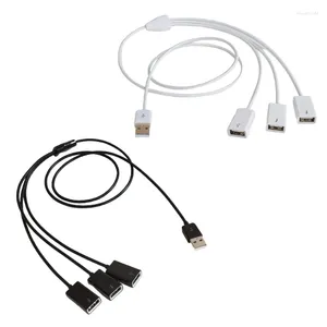 Portable 3 In 1 USB Splitter With Multiple Port Extension Cable 1m/3.3ft