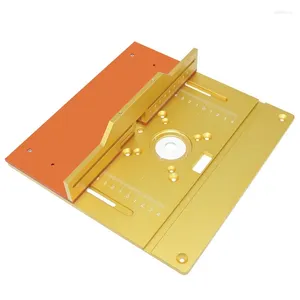 Router Table Insert Plate Tenon Flip Chip Woodworking Tool Set With Push Tenoning Fence For Table- A