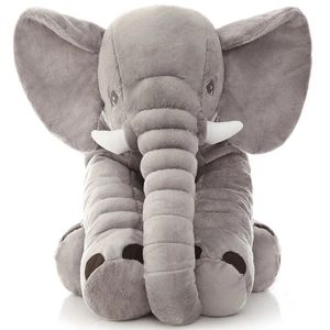 4060 cm Sleeping Sleeping Plush Elephant Schled Animal Plush Soft Pillow Kid Toy Children Room Decoration Decoration GIF 240126