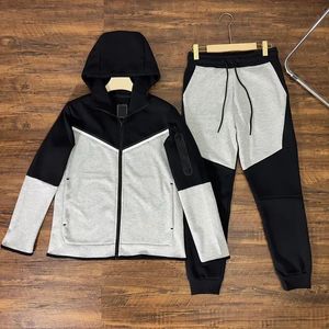 Kid Tech Fleece Thick Man Tech Sports Pants Tracksuits Bottoms Techfleece Sportswear Jacket Space Cotton Trousers Womens tjocka rockar joggar Polo Tracksuit Set