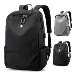 Lulumelon mochila masculina bolsa de ioga para laptop viagem ao ar livre à prova d'água bolsa esportiva feminina bolsa de bagagem de viagem para adolescentes preto cinza Lulumeon Lulu Ll 759