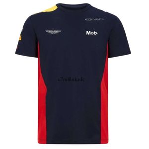 F1 T-shirt F1 2024 Summer Men's T-shirt Casual Sports Breattable Kort ärm Snabbtorkning AF1 54