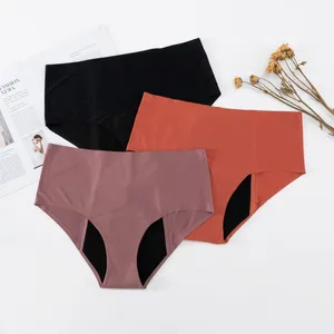 Kadın Panties Orta-Rase Sakinsiz Menstrüel Dönemi Artı Boyut Bri Bilgileri 4 Katman Emici Sızıntı Kanıtı Ağır Akış Ağı