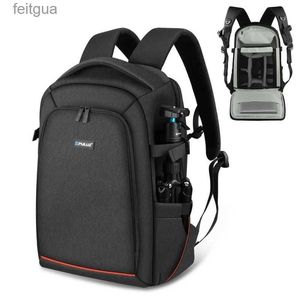 Camera Bag Accessories Outdoor Bag Men Portable Watertproof Scratch-Proof Len Ryggsäck DSLR Digital för tillbehör Stativfodral YQ240204