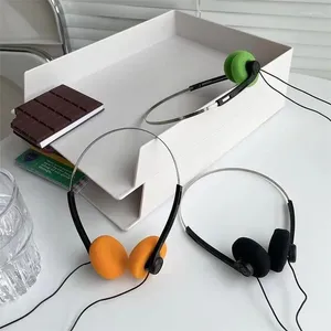 Teli kulaklık müziği mp3 walkman retro duygular portatif kablolu küçük kulaklıklar spor moda po sahne 2024